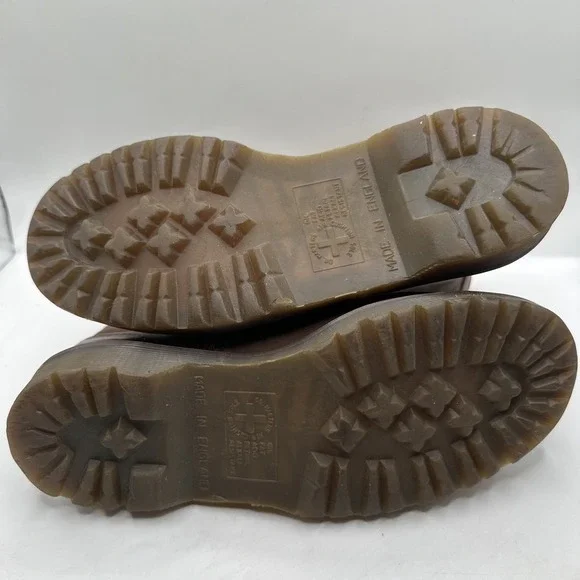 Dr. Martens Doc England RARE  90's Vintage Crazy Horse 1460 Boots UK 5 Sz 6M 7W - Picture 5 of 8